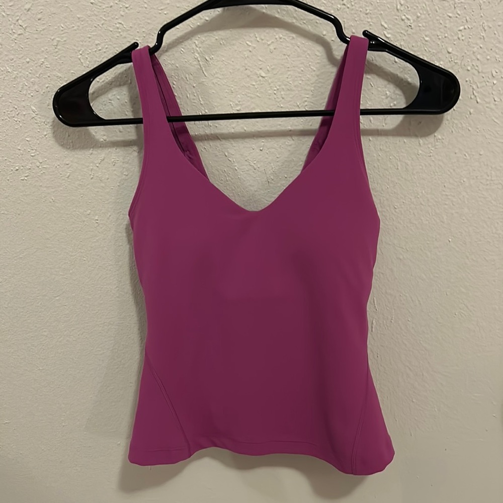 Size 0 Lululemon Align Waist-Length Tank Top Vivid Plum